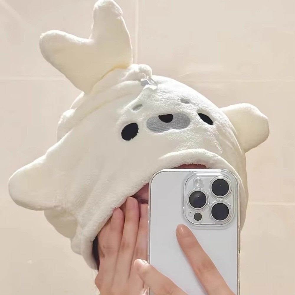 Cartoon Baby Seal Dry Hair Cap - Baby Clothing Wash 评论和价格