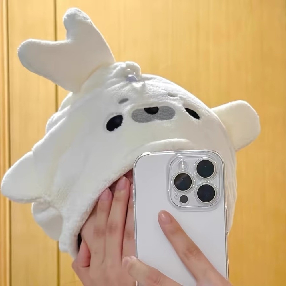 Cartoon Baby Seal Dry Hair Cap - Baby Clothing Wash 评论和价格