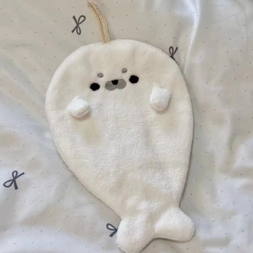 Cartoon Baby Seal Dry Hair Cap - Baby Clothing Wash 评论和价格