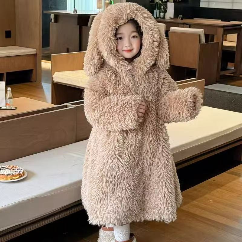 AutumnWinter Girls Fur Coat Ba - Baby X Clothing 评论和价格