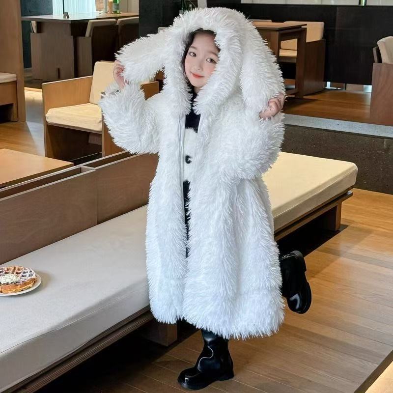 AutumnWinter Girls Fur Coat Ba - Baby X Clothing 评论和价格