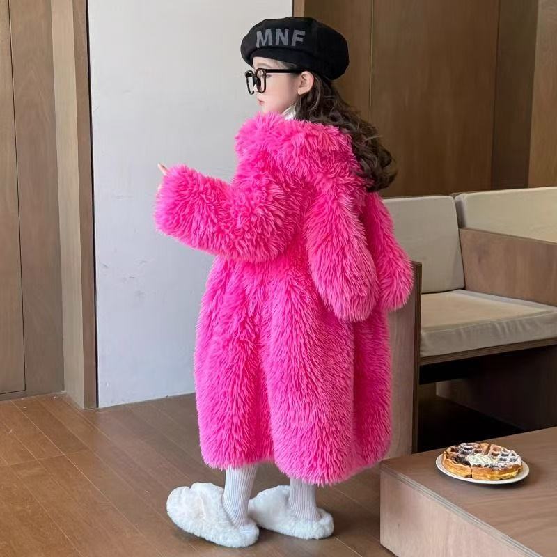 AutumnWinter Girls Fur Coat Ba - Baby X Clothing 评论和价格