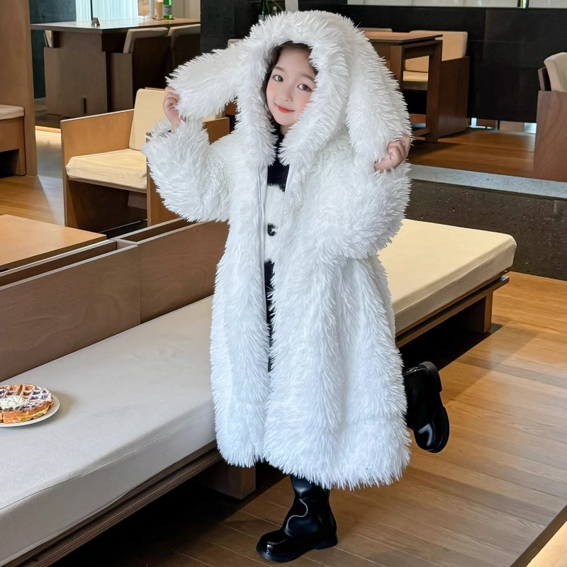 Autumn  winter girls fur coat  - Baby X Clothing 评论和价格